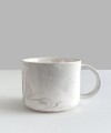 MARBLE porcelain mug 350 ml round handle