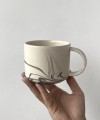 MARBLE mug 350 ml round handle