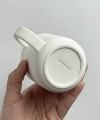 WHITE MATT porcelain mug 160 ml round handle