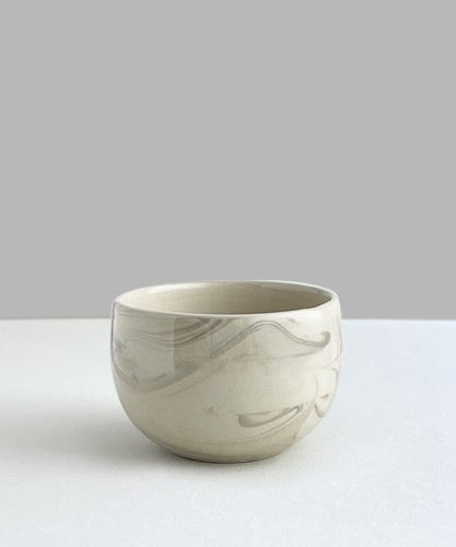 MARBLE cup 180 ml glossy