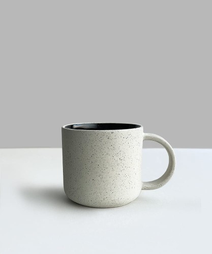 Baltic black mug 160 ml round handle