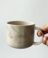 MARBLE mug 350 ml round handle glossy   