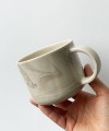 MARBLE mug 350 ml round handle glossy   