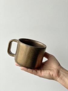RUSTY GOLD mug 350 ml square handle