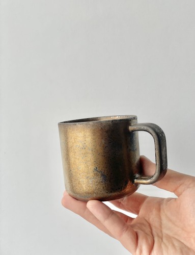 RUSTY GOLD mug 160 ml round handle (1)