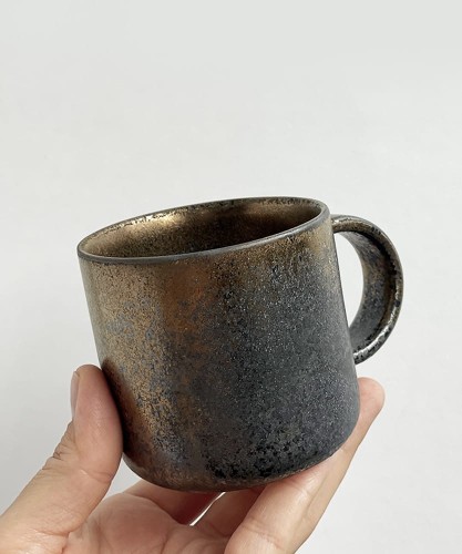 RUSTY GOLD mug 160 ml round handle (1)