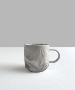 MARBLE coffe cup round handle