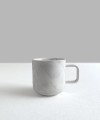 MARBLE porcelain coffe cup square handle